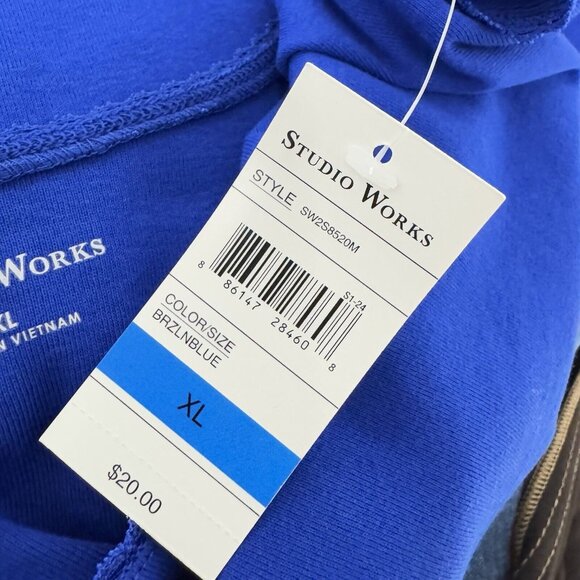 Studio Works women's Basic top sleeveless royal blue size XL - Picture 7 of 11